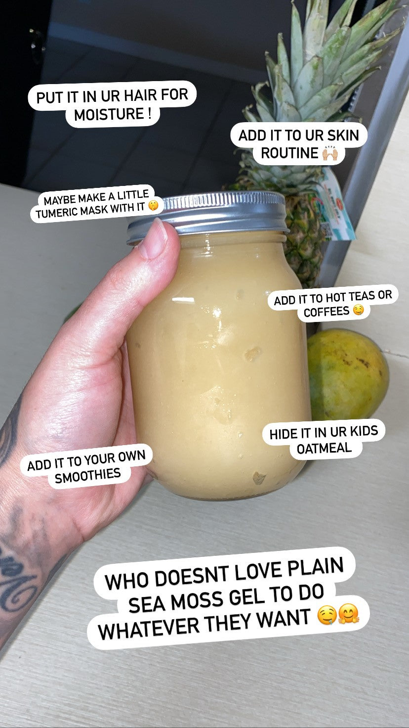 Wildcrafted Organic Sea Moss Plain Gel